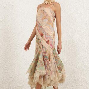 𝒁𝑰𝑴𝑴𝑬𝑹𝑴𝑨𝑵𝑵 EDEN patchwork style suspender dress